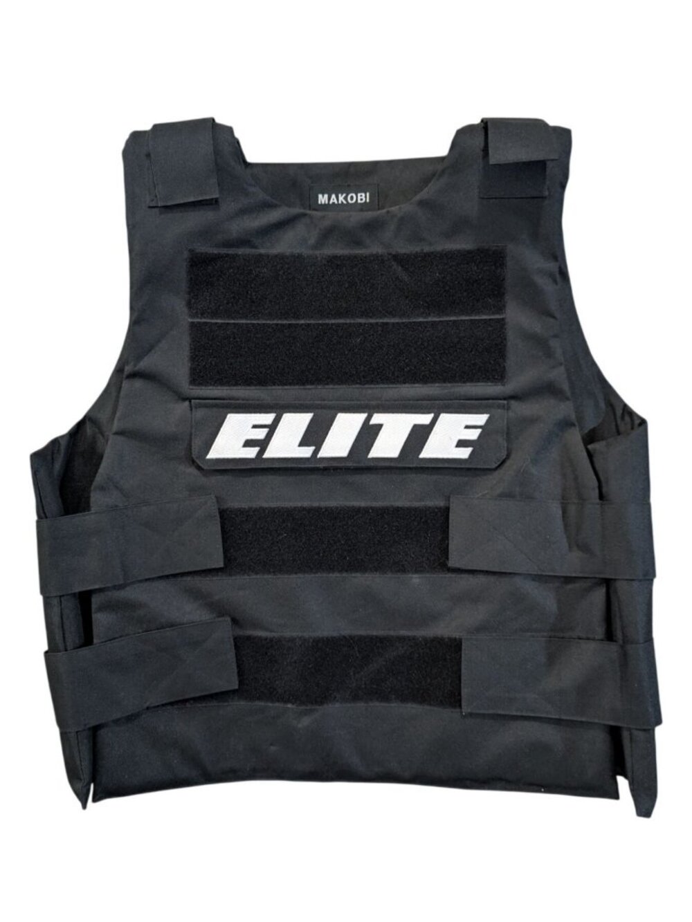 Makobi Mens Tactical Utility Vest Black Small Elite Hustler Streetwear Fashion